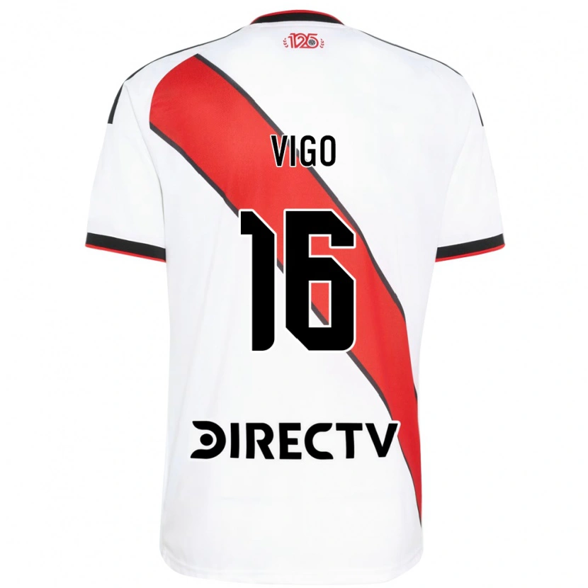 Danxen Criança Camisola Alex Vigo #16 Vermelho Branco Preto Principal 2026/27 Camisa