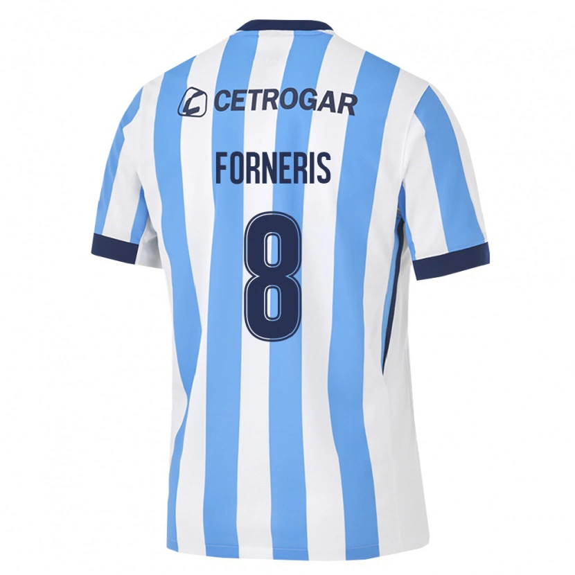 Danxen Criança Camisola Alan Forneris #8 Azul Claro Branco Preto Principal 2026/27 Camisa