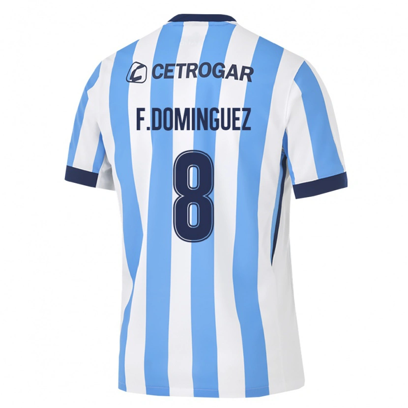 Danxen Criança Camisola Fabricio Dominguez #8 Azul Claro Branco Preto Principal 2026/27 Camisa