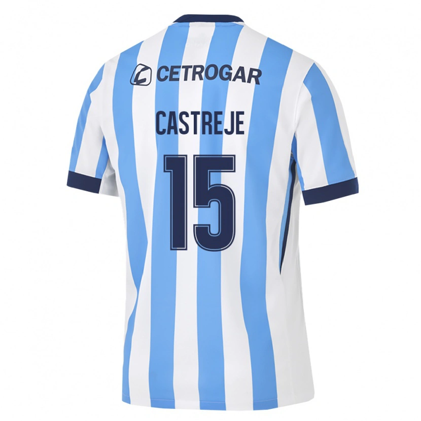 Danxen Criança Camisola Bautista Castreje #15 Azul Claro Branco Preto Principal 2026/27 Camisa