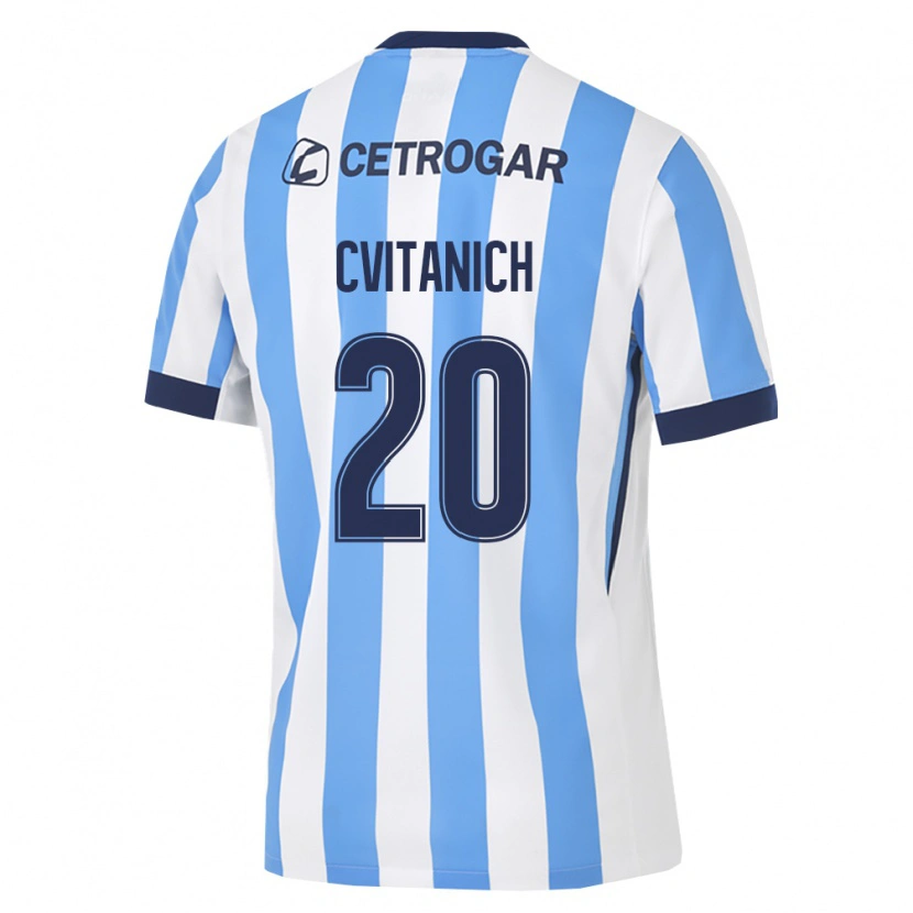 Danxen Criança Camisola Dario Cvitanich #20 Azul Claro Branco Preto Principal 2026/27 Camisa