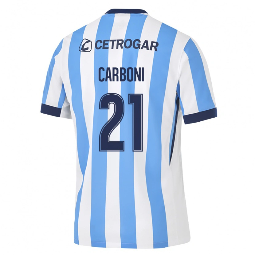 Danxen Criança Camisola Valentín Carboni #21 Azul Claro Branco Preto Principal 2026/27 Camisa