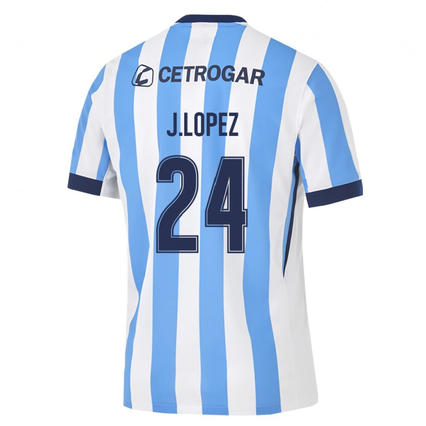 Danxen Criança Camisola Julian Lopez #24 Azul Claro Branco Preto Principal 2026/27 Camisa