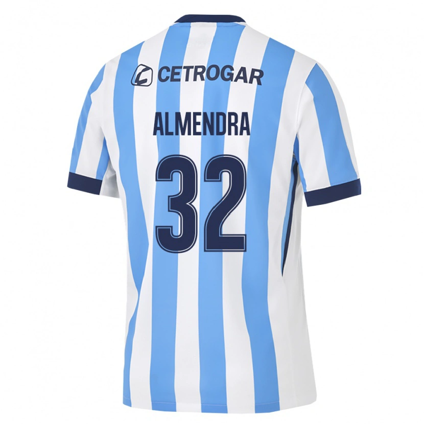 Danxen Criança Camisola Agustin Almendra #32 Azul Claro Branco Preto Principal 2026/27 Camisa