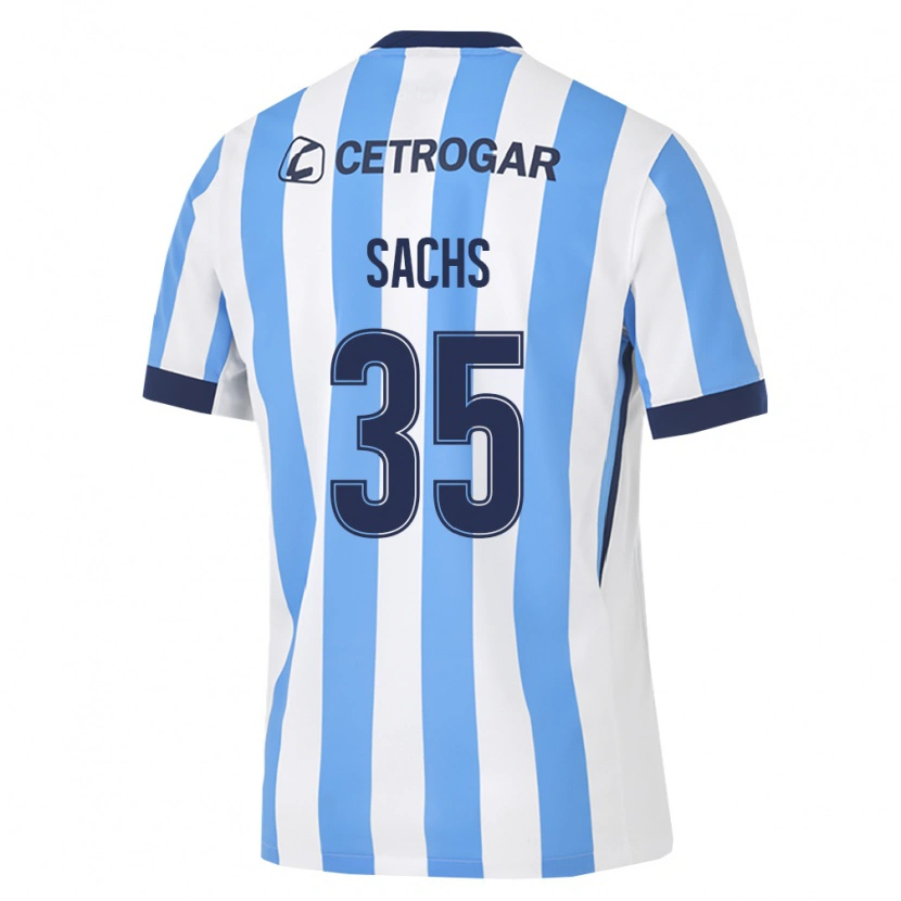 Danxen Criança Camisola Adriana Sachs #35 Azul Claro Branco Preto Principal 2026/27 Camisa