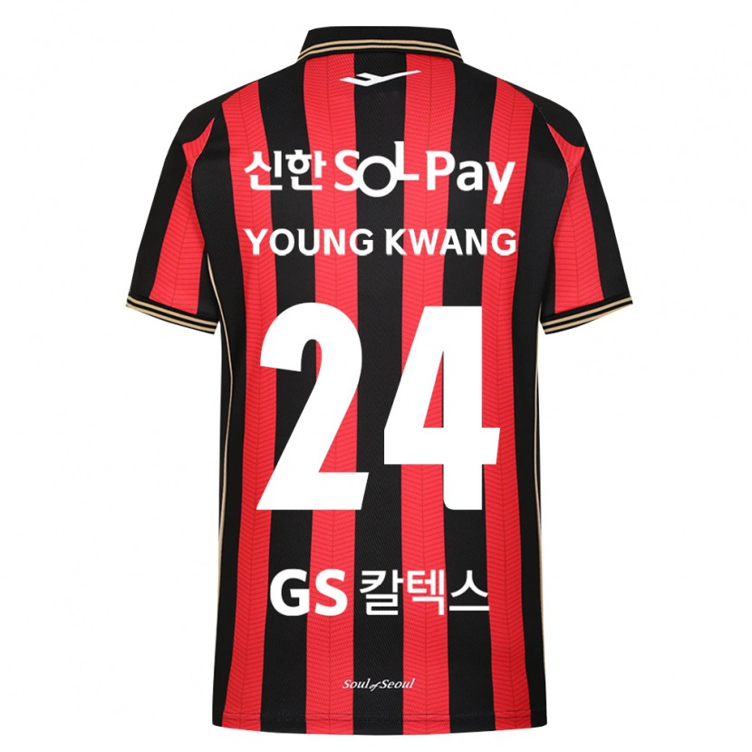 Danxen Criança Camisola Young-Kwang Cho #24 Vermelho Branco Preto Principal 2026/27 Camisa