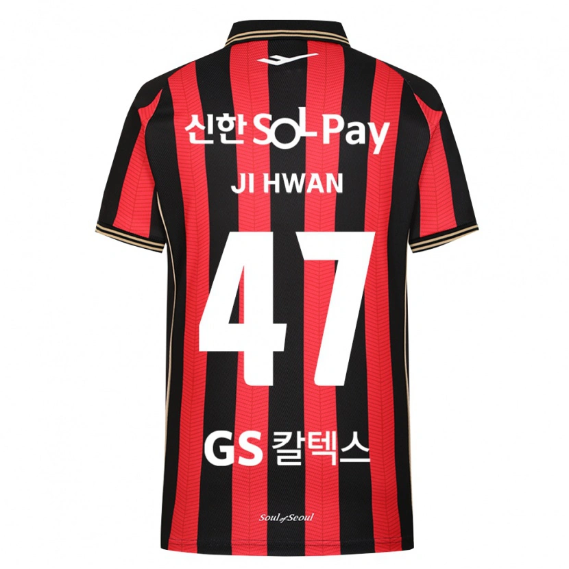 Danxen Criança Camisola Ji-Hwan Moon #47 Vermelho Branco Preto Principal 2026/27 Camisa