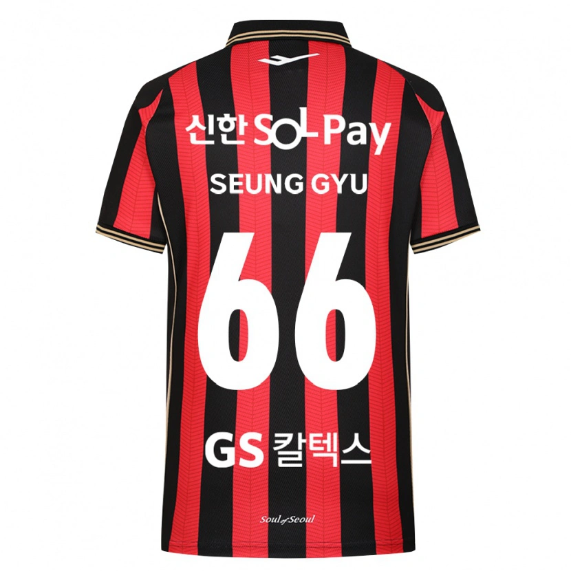 Danxen Criança Camisola Seung-Gyu Han #66 Vermelho Branco Preto Principal 2026/27 Camisa