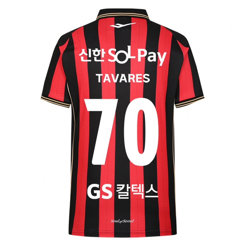 Danxen Criança Camisola Ronaldo Tavares #70 Vermelho Branco Preto Principal 2026/27 Camisa