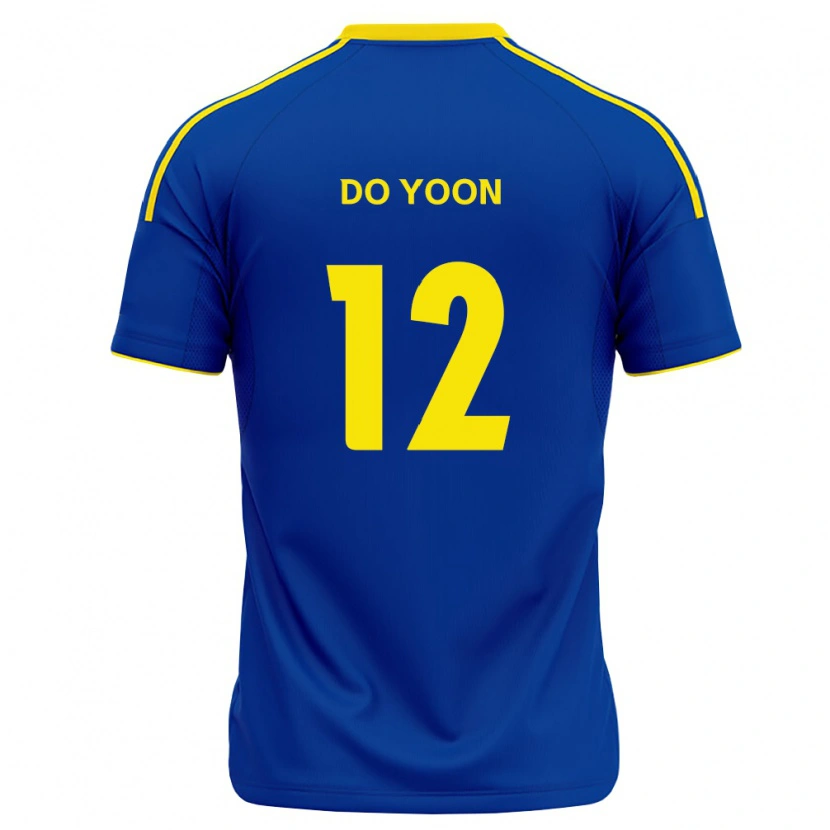 Danxen Criança Camisola Do-Yoon Tae #12 Azul Real Amarelo Principal 2026/27 Camisa