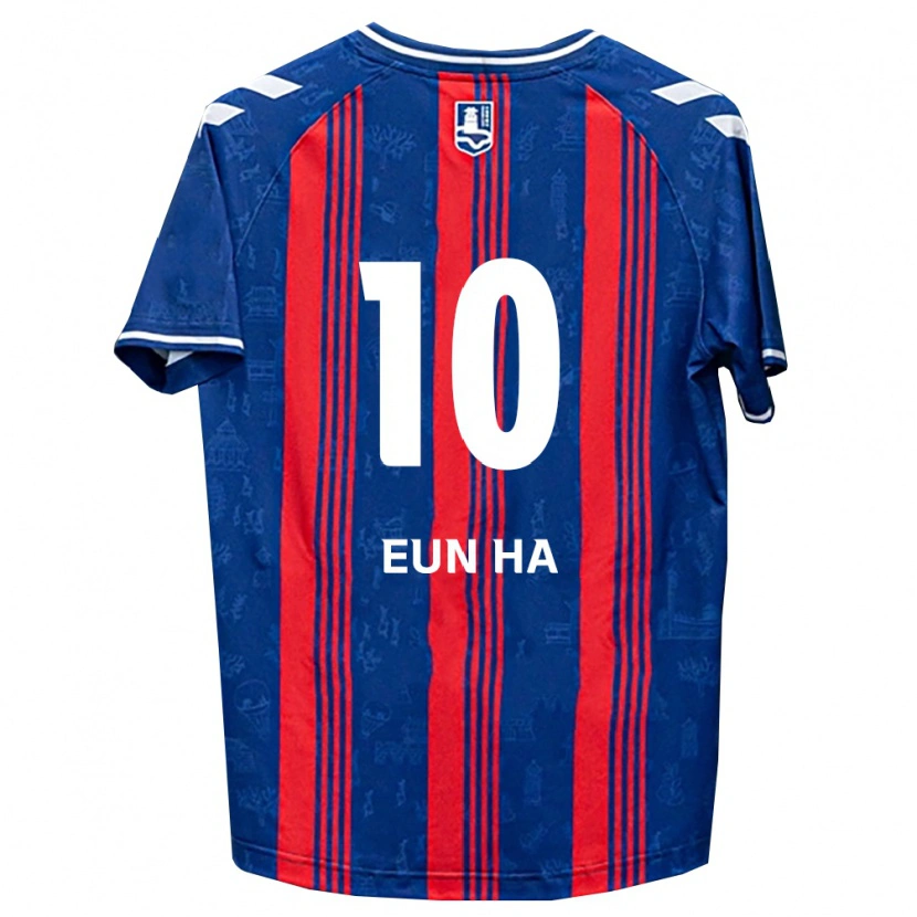 Danxen Criança Camisola Eun-Ha Jeon #10 Azul Vermelho Branco Principal 2026/27 Camisa