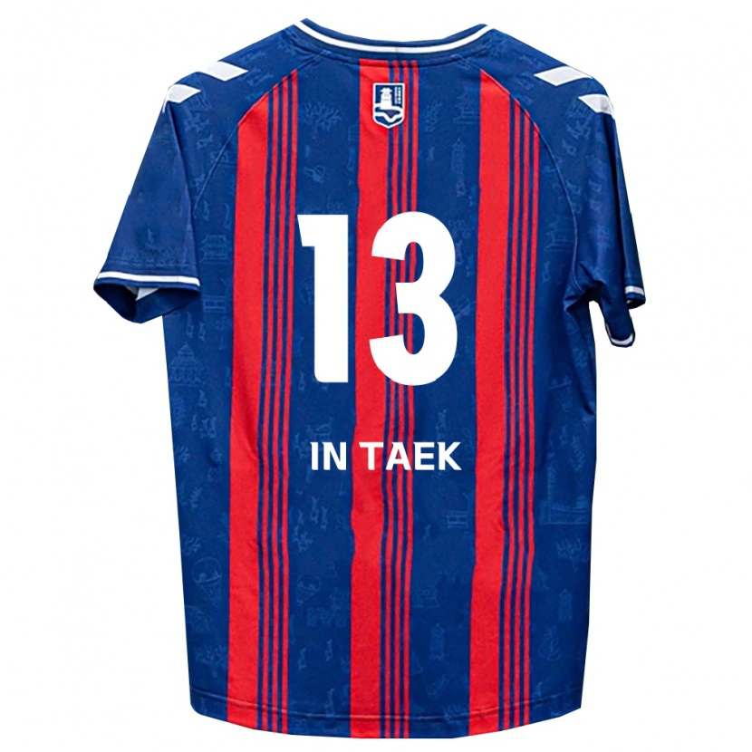 Danxen Criança Camisola In-Taek Hwang #13 Azul Vermelho Branco Principal 2026/27 Camisa