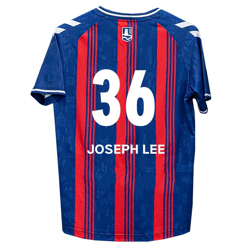 Danxen Criança Camisola Joseph Lee #36 Azul Vermelho Branco Principal 2026/27 Camisa
