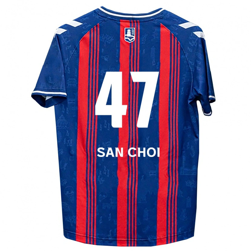 Danxen Criança Camisola San Choi #47 Azul Vermelho Branco Principal 2026/27 Camisa