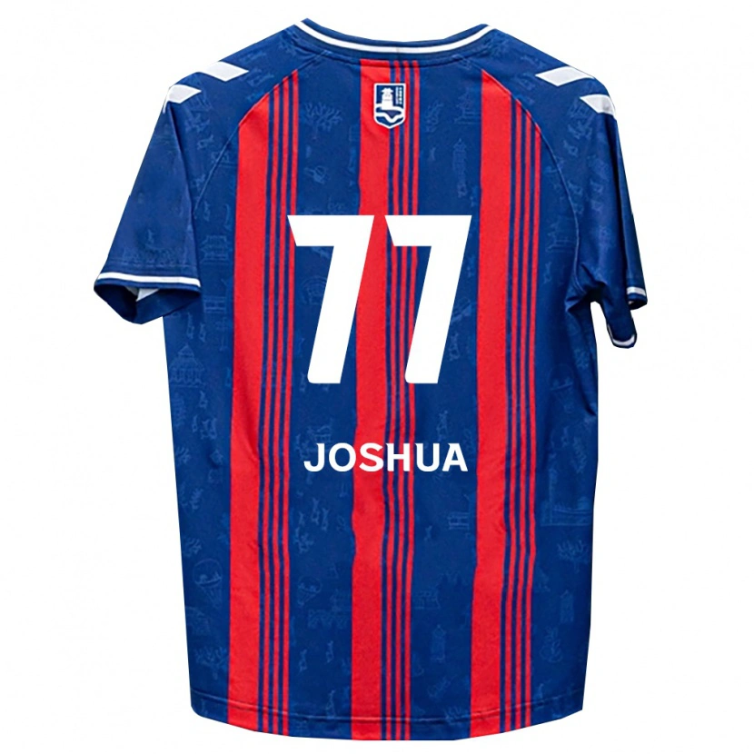 Danxen Criança Camisola Joshua Eui-Jin Chung #77 Azul Vermelho Branco Principal 2026/27 Camisa