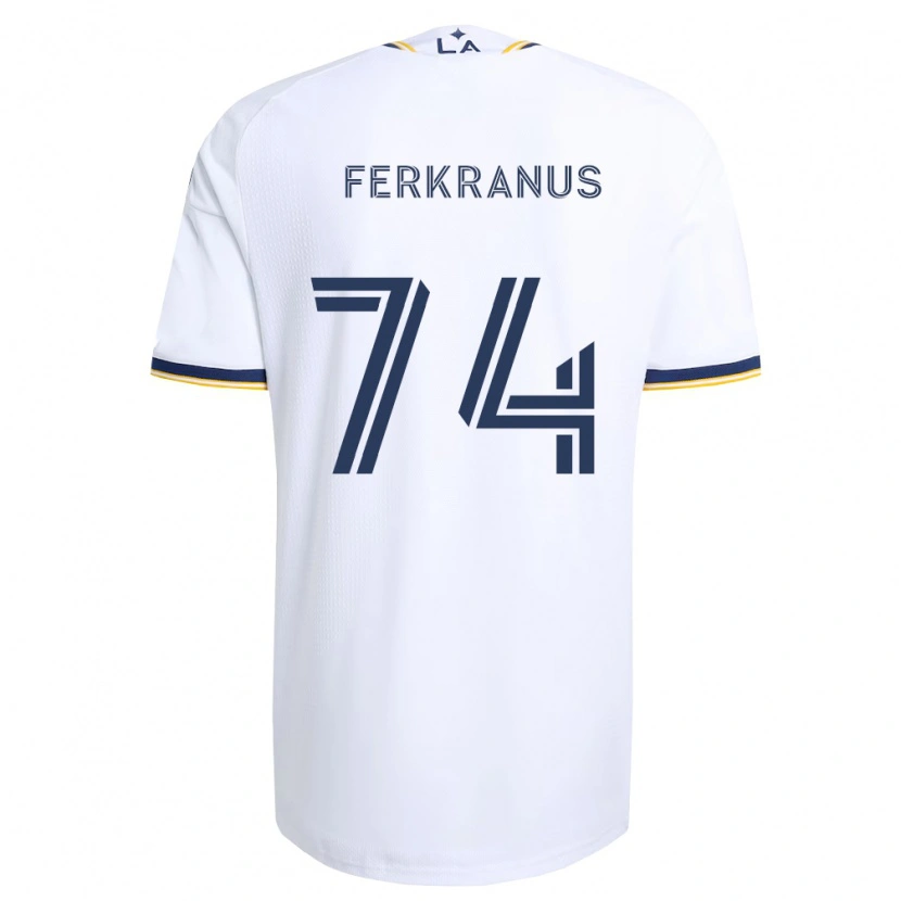 Danxen Criança Camisola Marcus Ferkranus #74 Azul E Branco Principal 2026/27 Camisa