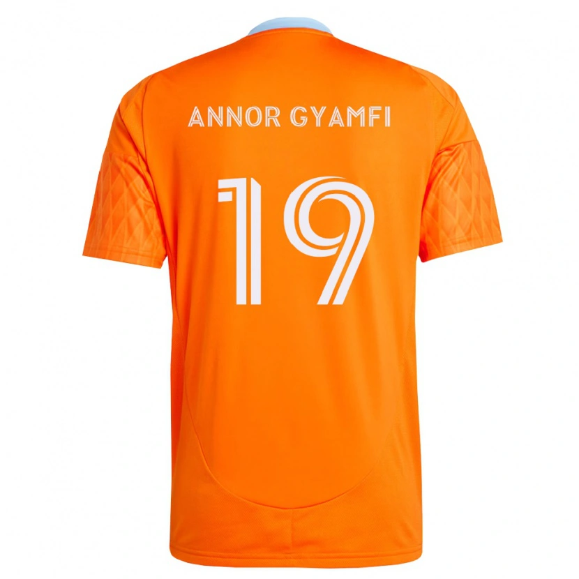Danxen Criança Camisola Stephen Annor Gyamfi #19 Laranja Branco Principal 2026/27 Camisa