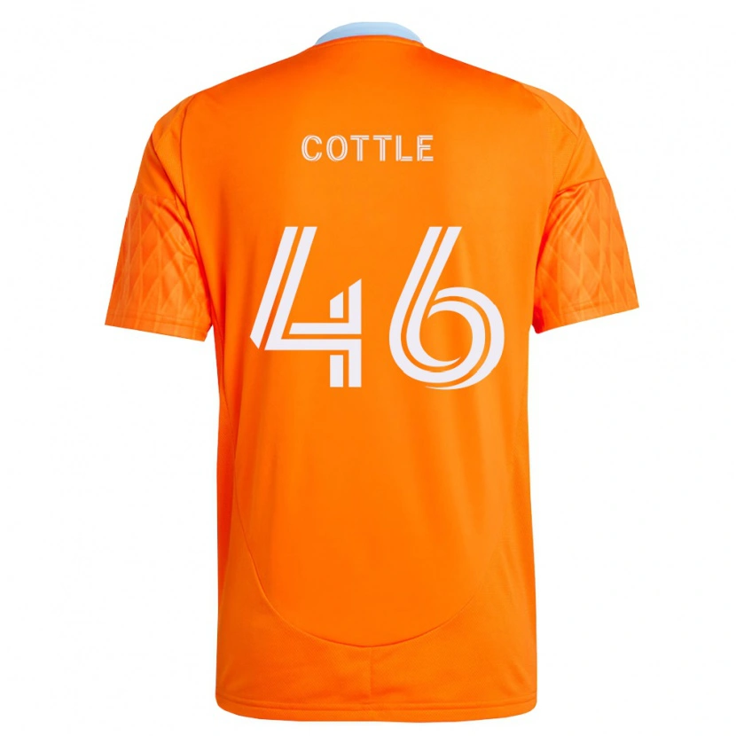 Danxen Criança Camisola Tristan Cottle #46 Laranja Branco Principal 2026/27 Camisa