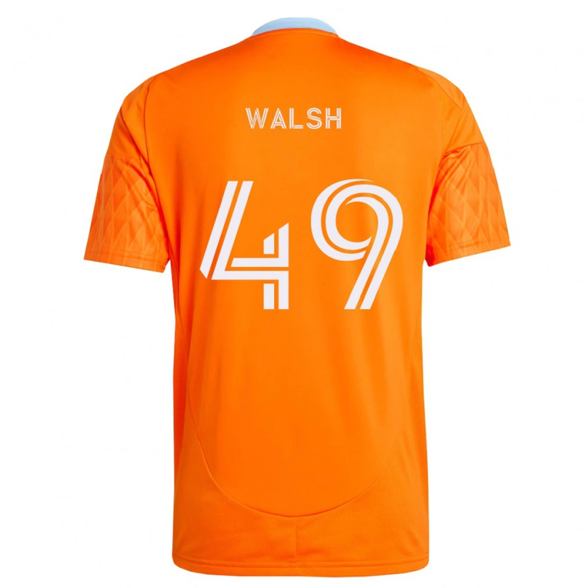 Danxen Criança Camisola Kian Walsh #49 Laranja Branco Principal 2026/27 Camisa