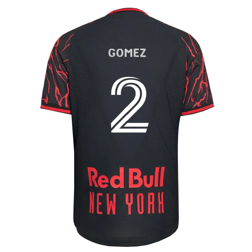 Danxen Criança Camisola Álex Gómez #2 Vermelho Preto Branco Principal 2026/27 Camisa