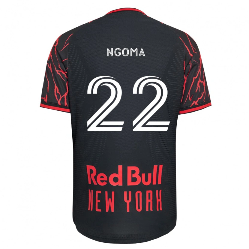 Danxen Criança Camisola Serge Ngoma #22 Vermelho Preto Branco Principal 2026/27 Camisa