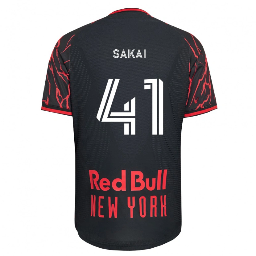 Danxen Criança Camisola Shunya Sakai #41 Vermelho Preto Branco Principal 2026/27 Camisa