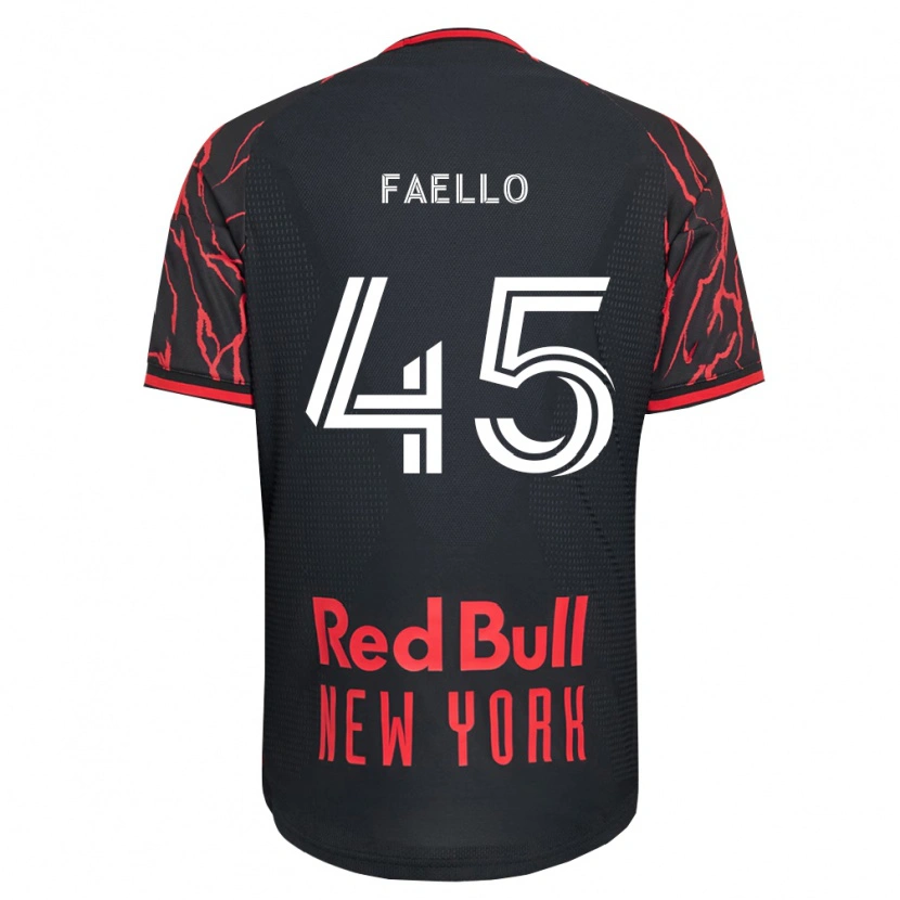 Danxen Criança Camisola Connor Faello #45 Vermelho Preto Branco Principal 2026/27 Camisa