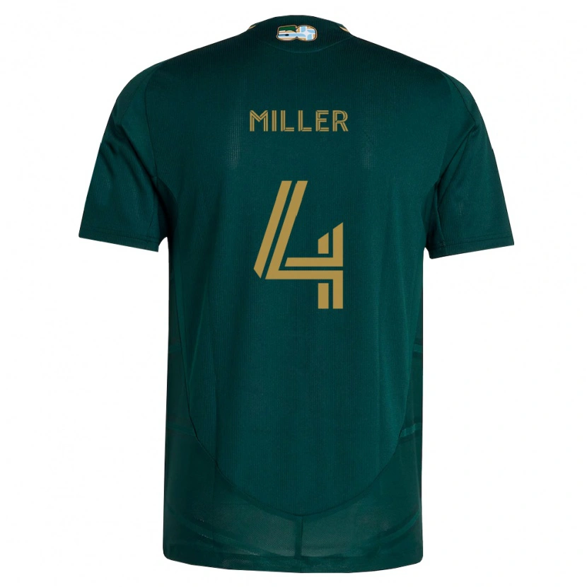 Danxen Criança Camisola Kamal Miller #4 Verde Escuro Marrom Principal 2026/27 Camisa