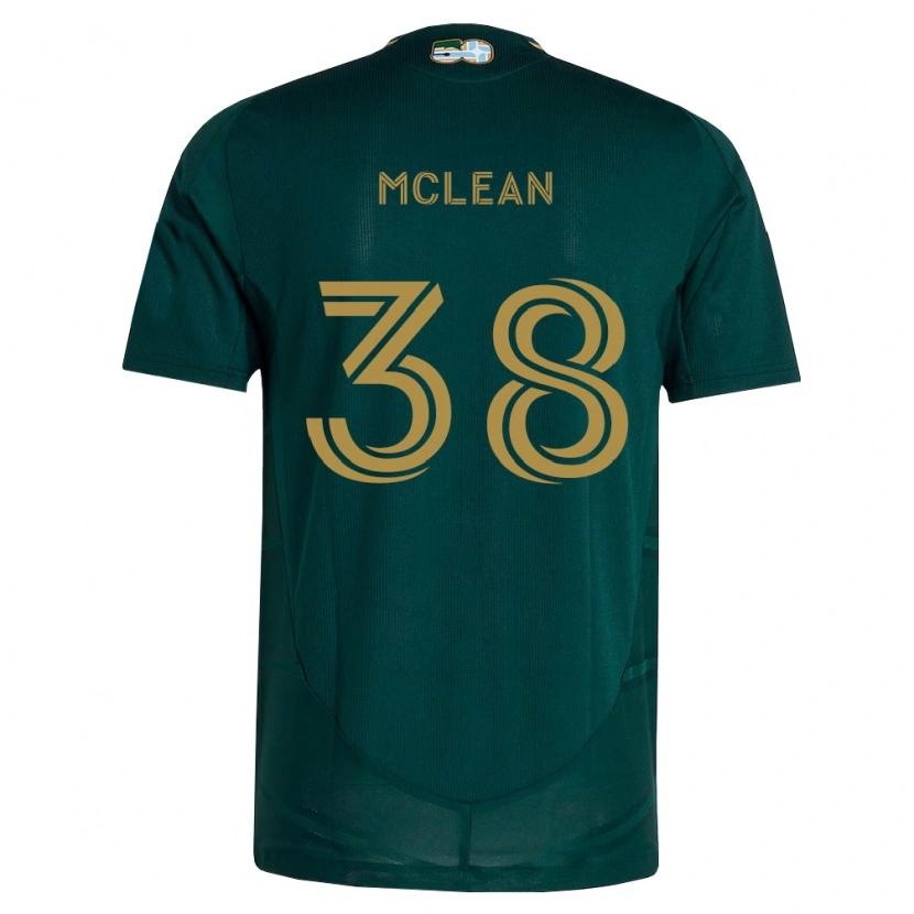 Danxen Criança Camisola Justin Mclean #38 Verde Escuro Marrom Principal 2026/27 Camisa