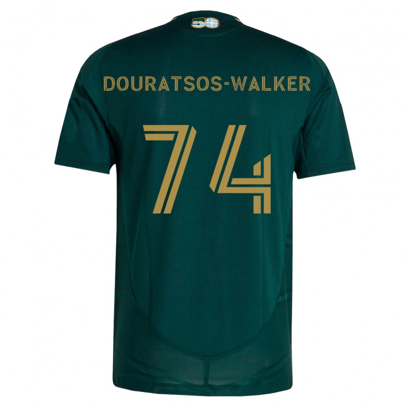Danxen Criança Camisola Elias Douratsos-Walker #74 Verde Escuro Marrom Principal 2026/27 Camisa