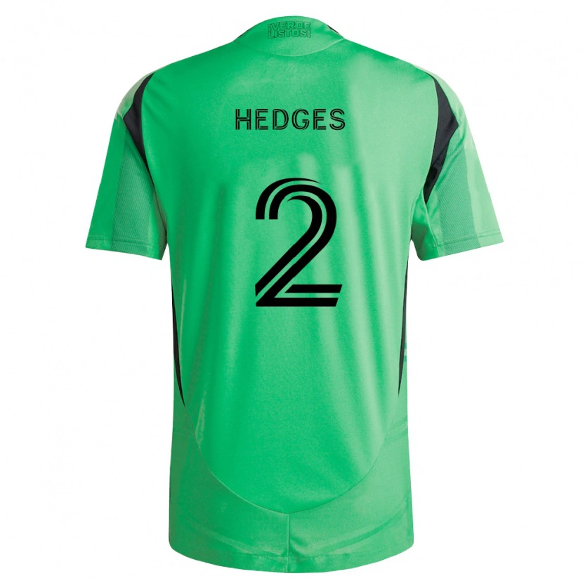Danxen Criança Camisola Matt Hedges #2 Verde Esmeralda Preto Principal 2026/27 Camisa