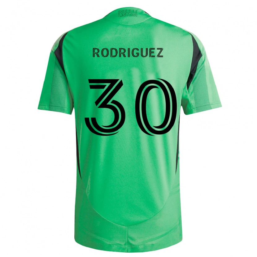 Danxen Criança Camisola Memo Rodríguez #30 Verde Esmeralda Preto Principal 2026/27 Camisa