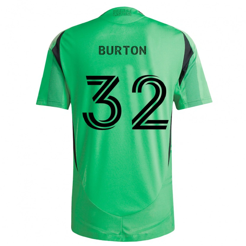 Danxen Criança Camisola Micah Burton #32 Verde Esmeralda Preto Principal 2026/27 Camisa