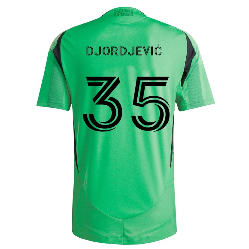 Danxen Criança Camisola Mateja Djordjević #35 Verde Esmeralda Preto Principal 2026/27 Camisa