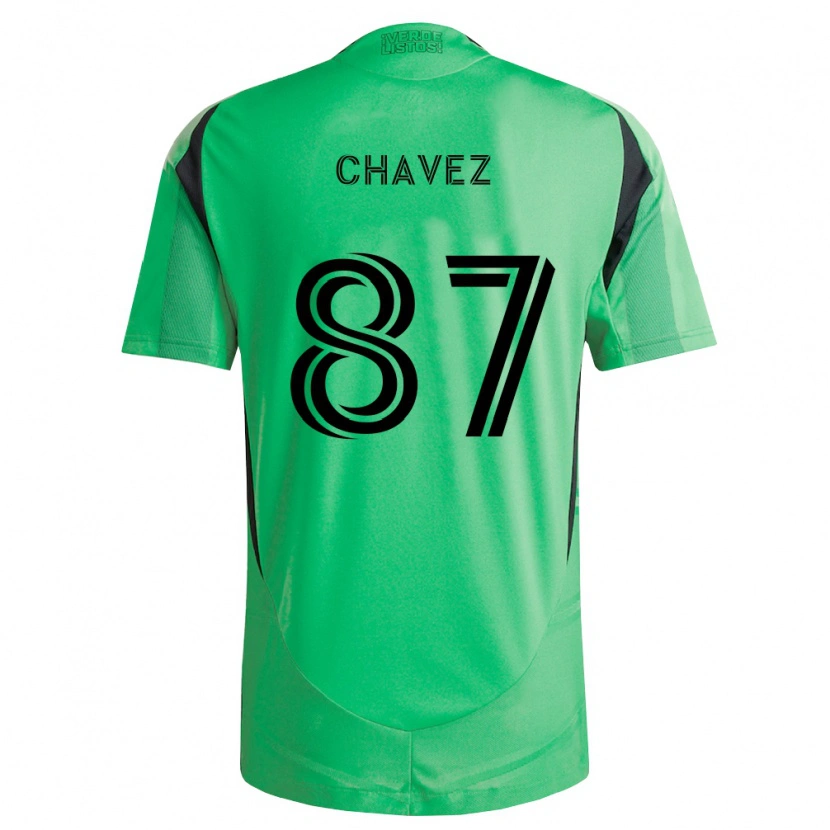 Danxen Criança Camisola Alfonso Ocampo-Chávez #87 Verde Esmeralda Preto Principal 2026/27 Camisa