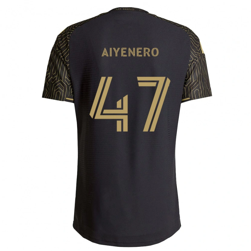 Danxen Criança Camisola Marius Aiyenero #47 Marrom Preto Principal 2026/27 Camisa