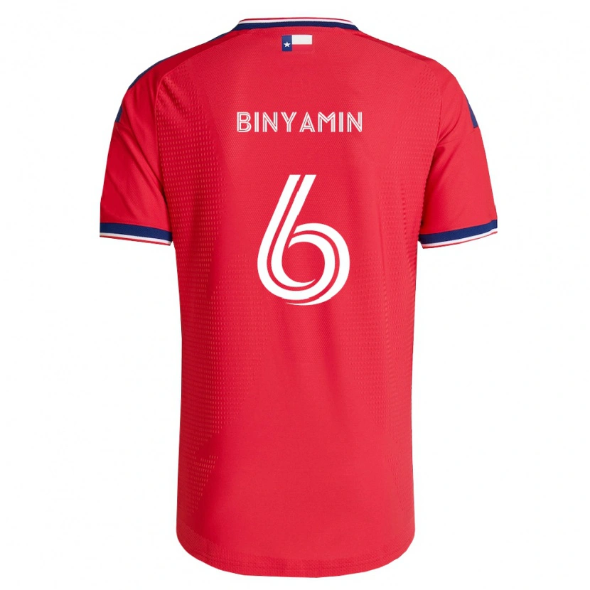 Danxen Criança Camisola Ran Binyamin #6 Vermelho Azul Branco Principal 2026/27 Camisa