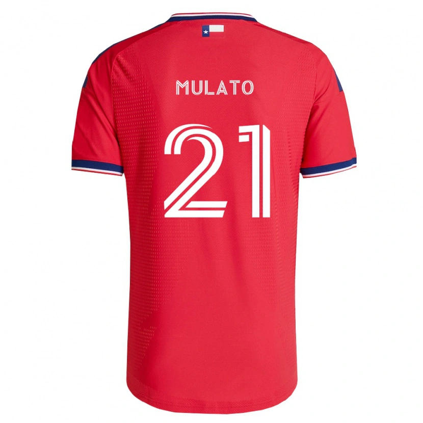 Danxen Criança Camisola José Mulato #21 Vermelho Azul Branco Principal 2026/27 Camisa