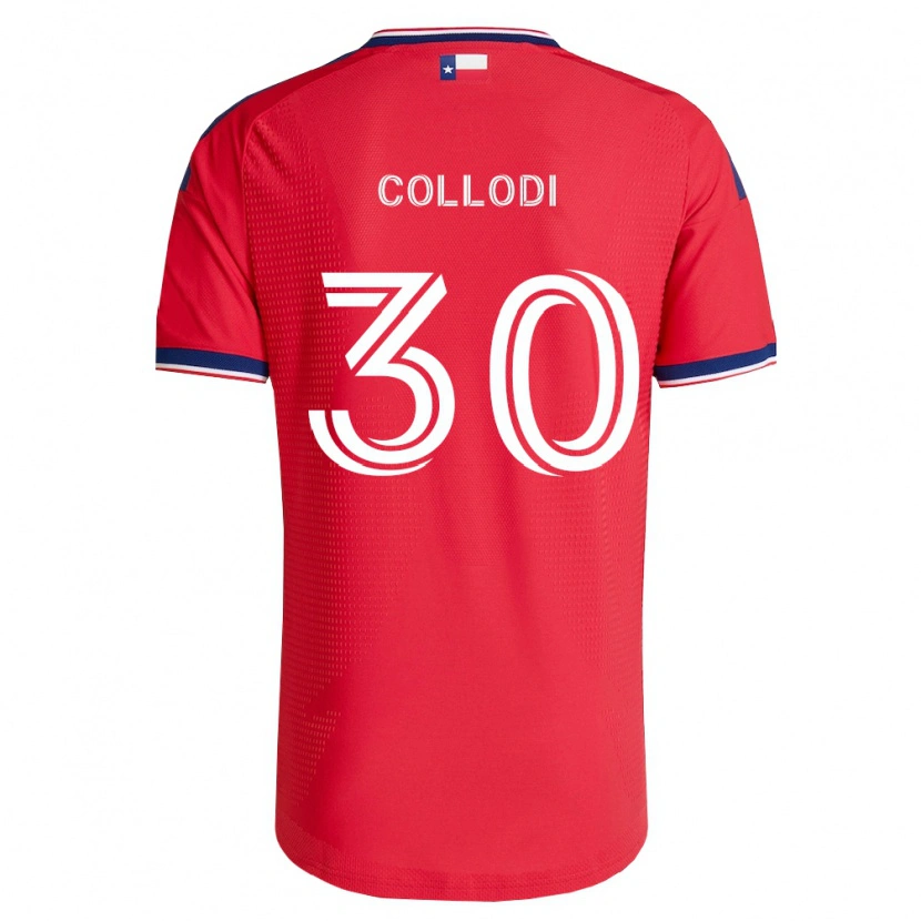 Danxen Criança Camisola Michael Collodi #30 Vermelho Azul Branco Principal 2026/27 Camisa