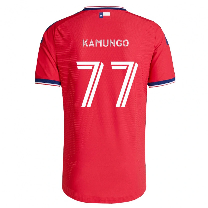 Danxen Criança Camisola Bernard Kamungo #77 Vermelho Azul Branco Principal 2026/27 Camisa