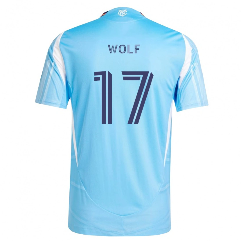 Danxen Criança Camisola Hannes Wolf #17 Azul Celeste Branco Principal 2026/27 Camisa