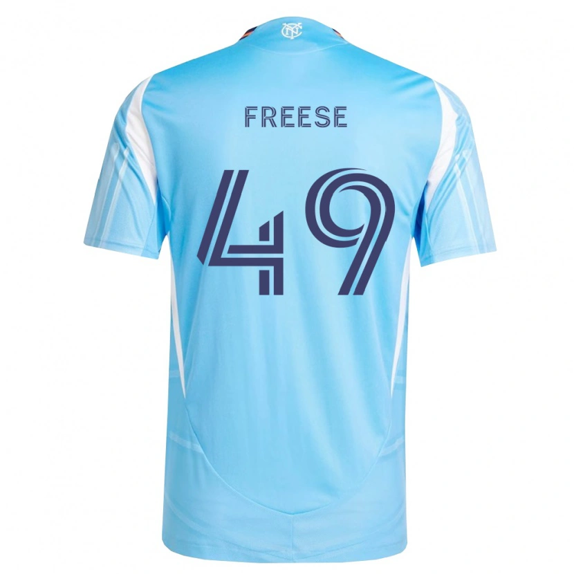 Danxen Criança Camisola Matt Freese #49 Azul Celeste Branco Principal 2026/27 Camisa