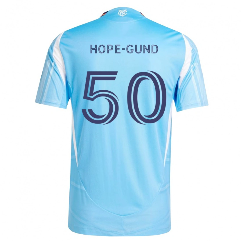 Danxen Criança Camisola Kofi Hope-Gund #50 Azul Celeste Branco Principal 2026/27 Camisa