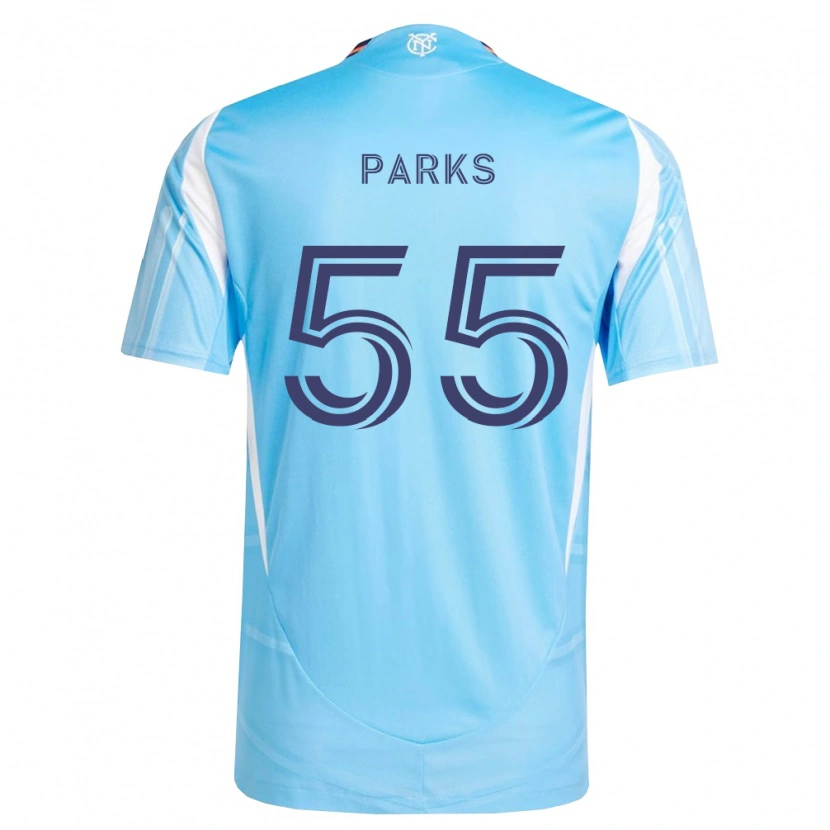 Danxen Criança Camisola Keaton Parks #55 Azul Celeste Branco Principal 2026/27 Camisa