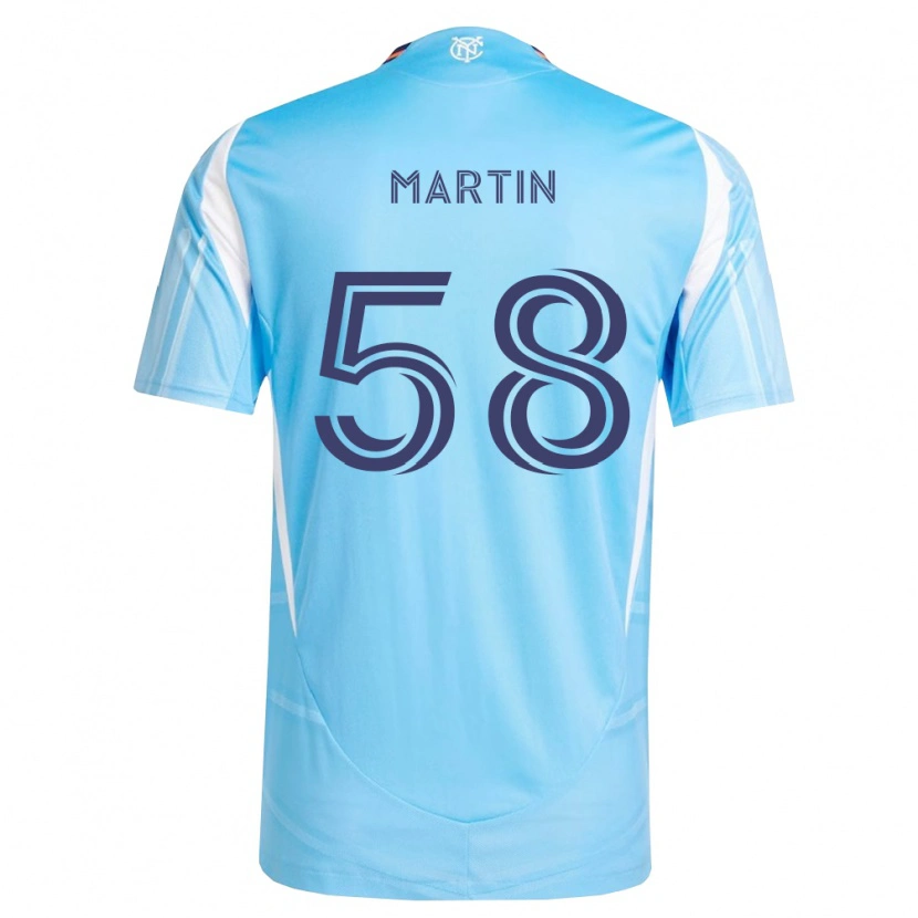 Danxen Criança Camisola Eóin Martin #58 Azul Celeste Branco Principal 2026/27 Camisa