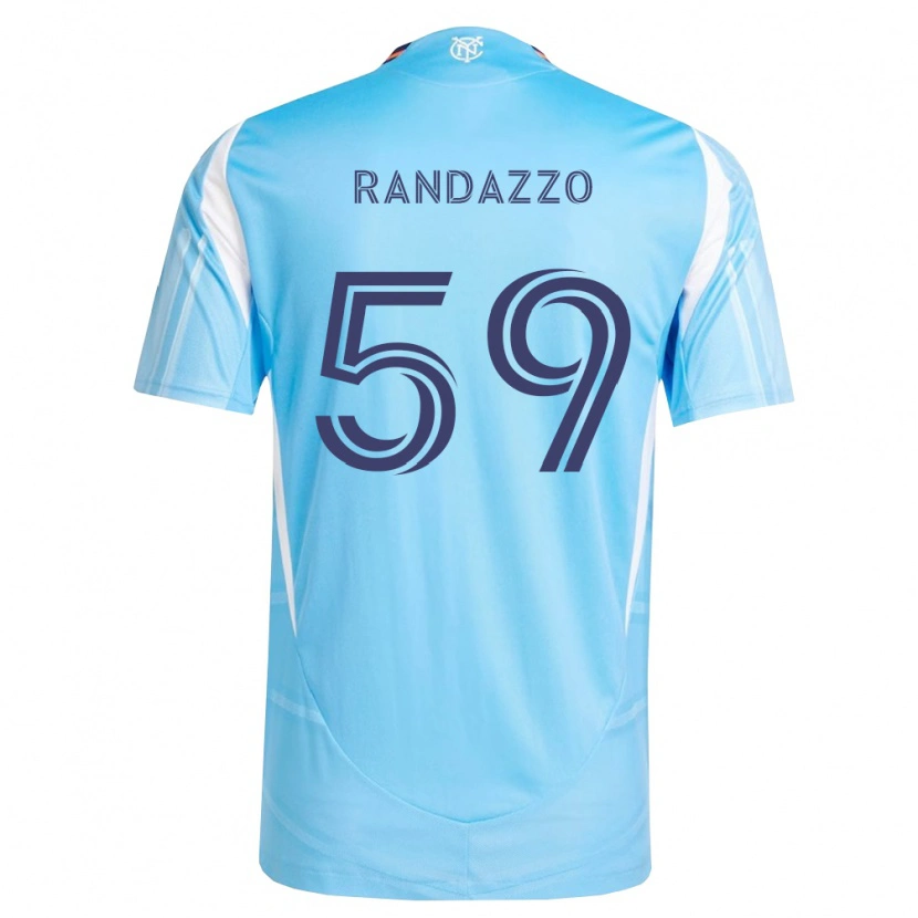 Danxen Criança Camisola Dylan Randazzo #59 Azul Celeste Branco Principal 2026/27 Camisa