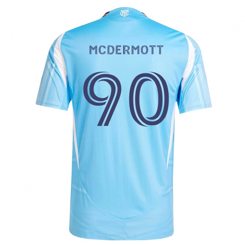 Danxen Criança Camisola Dylan Mcdermott #90 Azul Celeste Branco Principal 2026/27 Camisa
