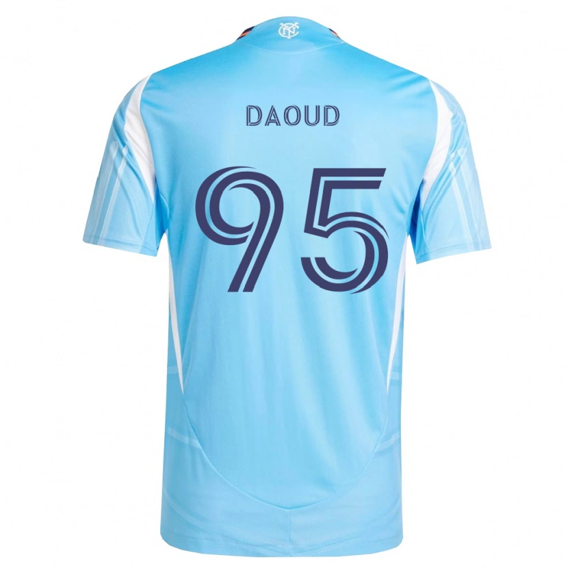 Danxen Criança Camisola Rami Daoud #95 Azul Celeste Branco Principal 2026/27 Camisa