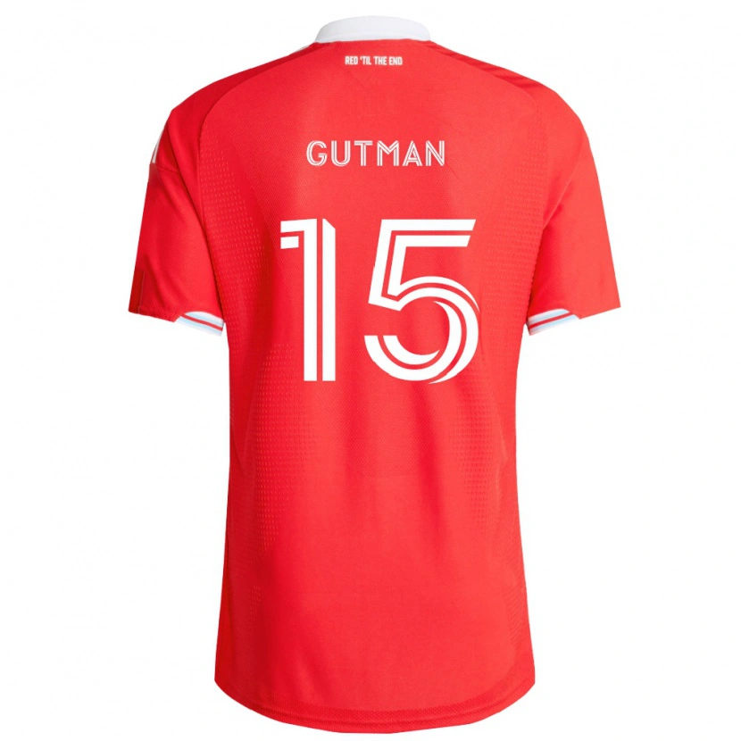 Danxen Criança Camisola Andrew Gutman #15 Vermelho Azul Profundo Branco Principal 2026/27 Camisa