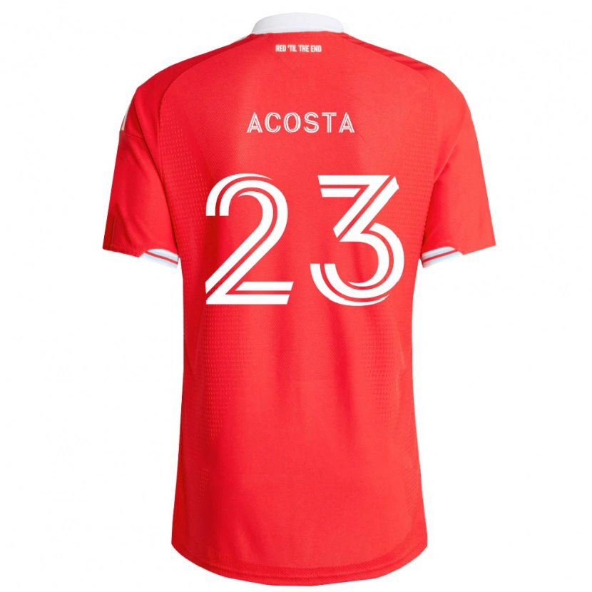 Danxen Criança Camisola Kellyn Acosta #23 Vermelho Azul Profundo Branco Principal 2026/27 Camisa